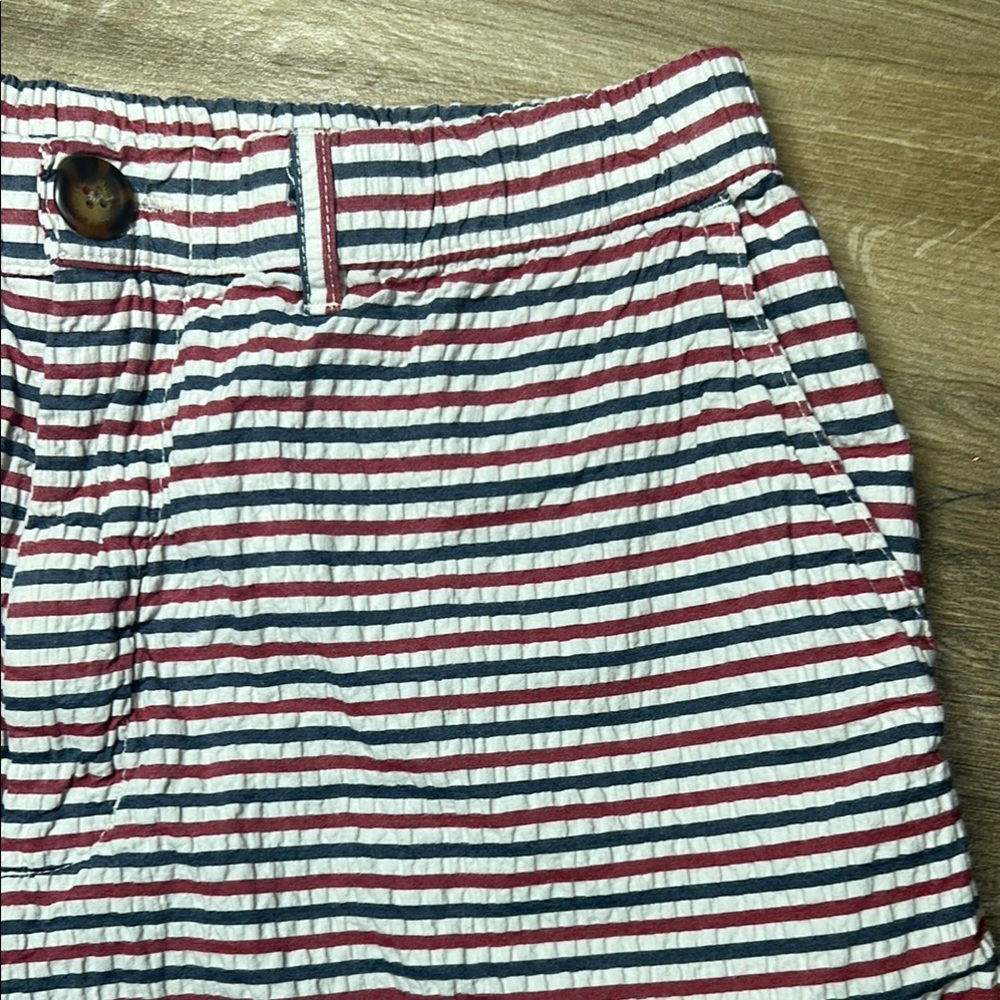 Chubbies The 508’s‎ Seersucker Shorts Red White Blue Stripe Patriotic Medium 5" - Picture 7 of 12